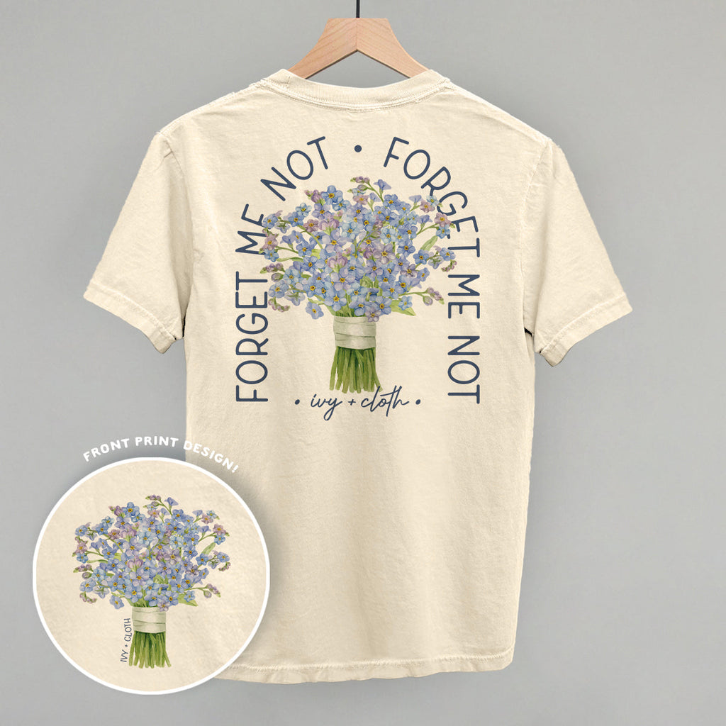 Forget Me Not Bouquet (Back Print) T-Shirts, Hoodie, Sweatshirt | CiraTrend.com (Image 2)