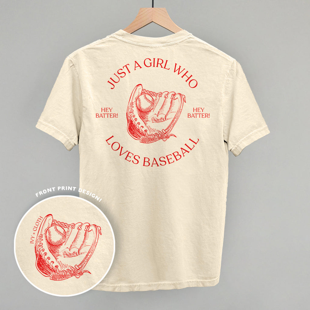 Just A Girl Who Loves Baseball (Back Print) T-Shirts, Hoodie, Sweatshirt | CiraTrend.com (Image 2)