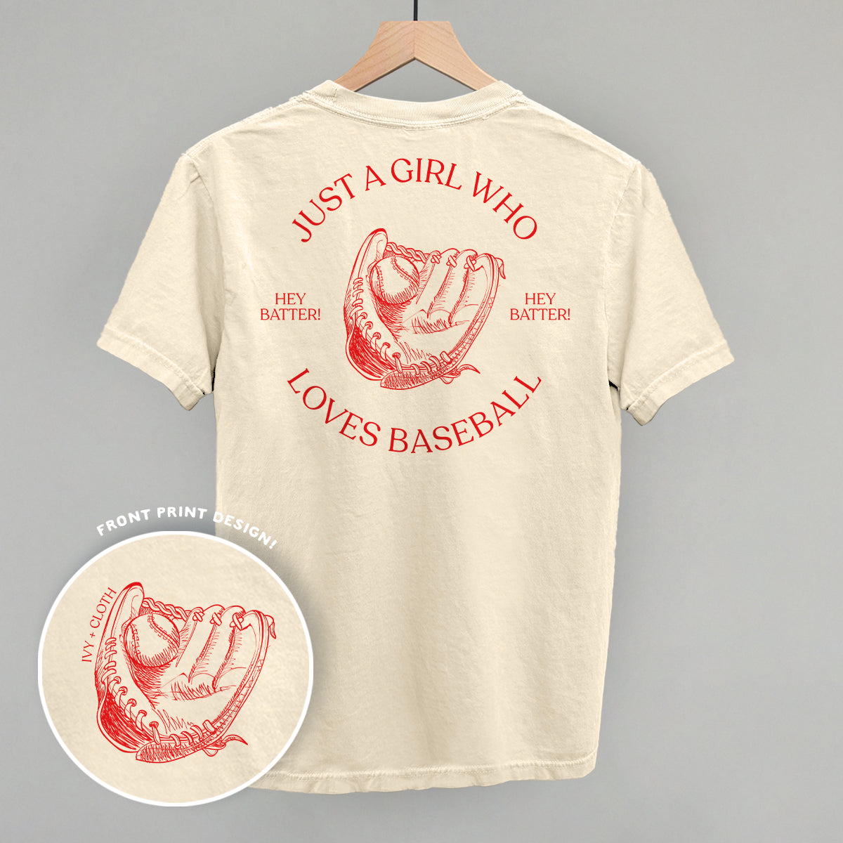 Just A Girl Who Loves Baseball (Back Print) T-Shirts, Hoodie, Sweatshirt | CiraTrend.com (Image 2)