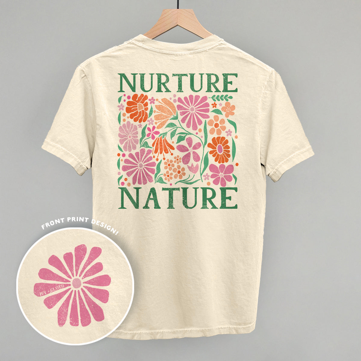 Nurture Nature Abstract (Back Print) T-Shirts, Hoodie, Sweatshirt | CiraTrend.com (Image 2)