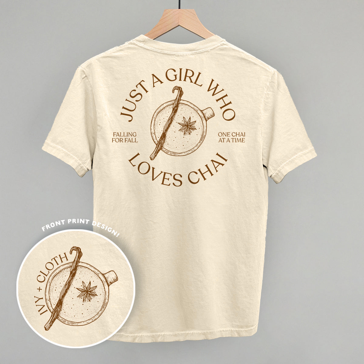 Just A Girl Who Loves Chai (Back Print) T-Shirts, Hoodie, Sweatshirt | CiraTrend.com (Image 3)