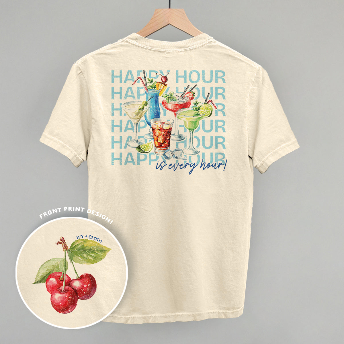Happy Hour (Back Print) T-Shirts, Hoodie, Sweatshirt | CiraTrend.com (Image 2)