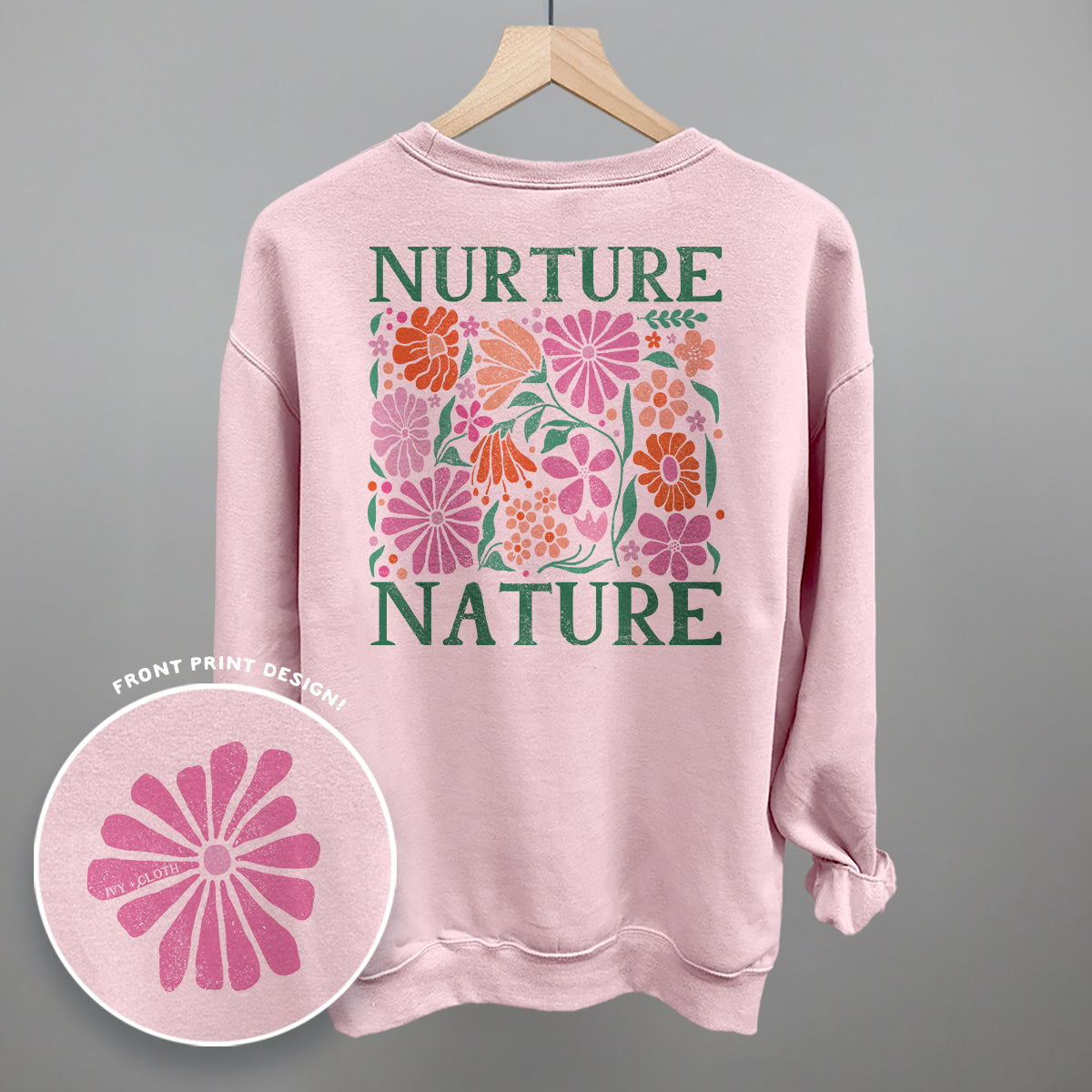 Nurture Nature Abstract (Back Print) T-Shirts, Hoodie, Sweatshirt | CiraTrend.com (Image 4)