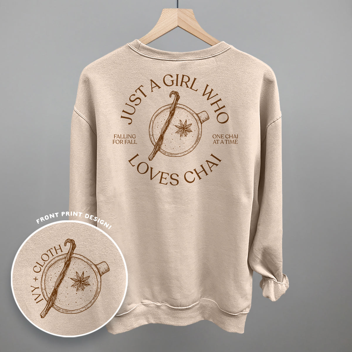 Just A Girl Who Loves Chai (Back Print) T-Shirts, Hoodie, Sweatshirt | CiraTrend.com (Image 5)