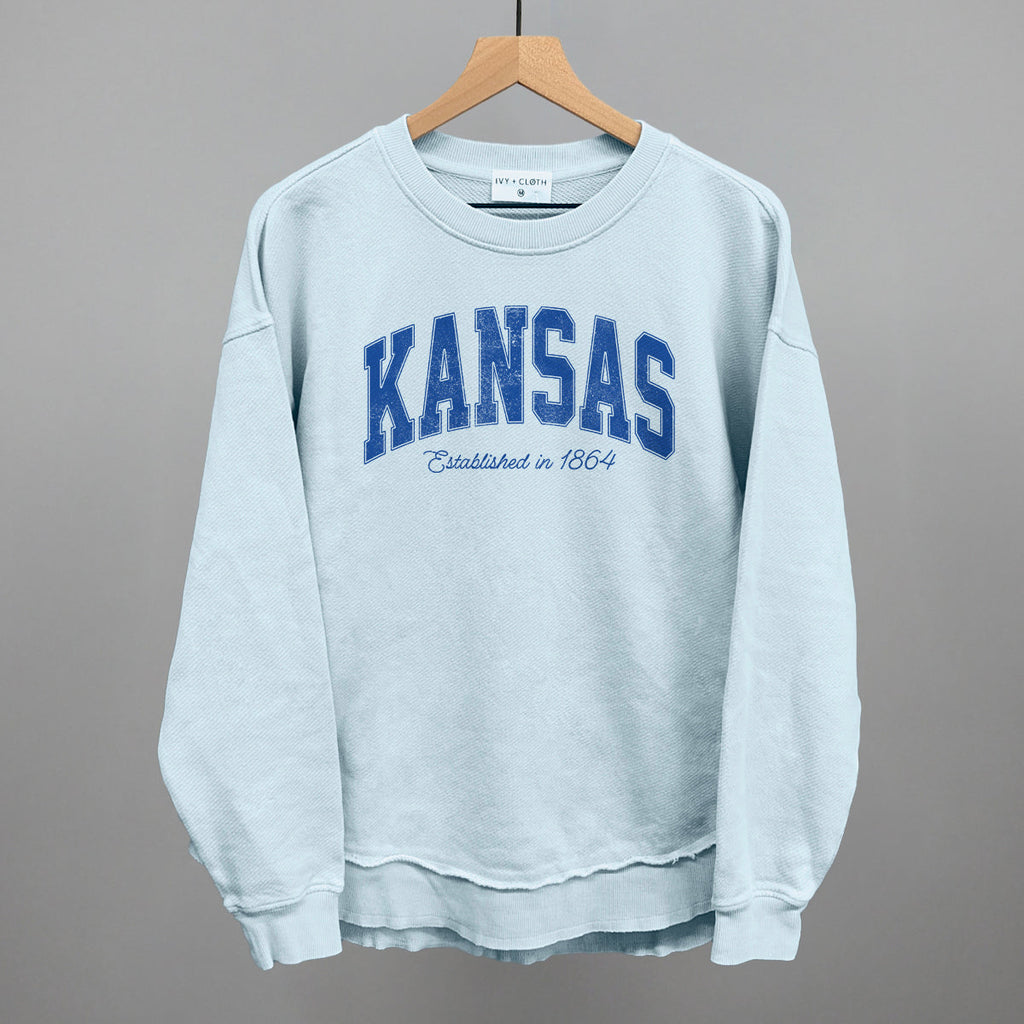 Kansas Varsity Arch (Blue) T-Shirts, Hoodie, Sweatshirt | CiraTrend.com (Image 5)