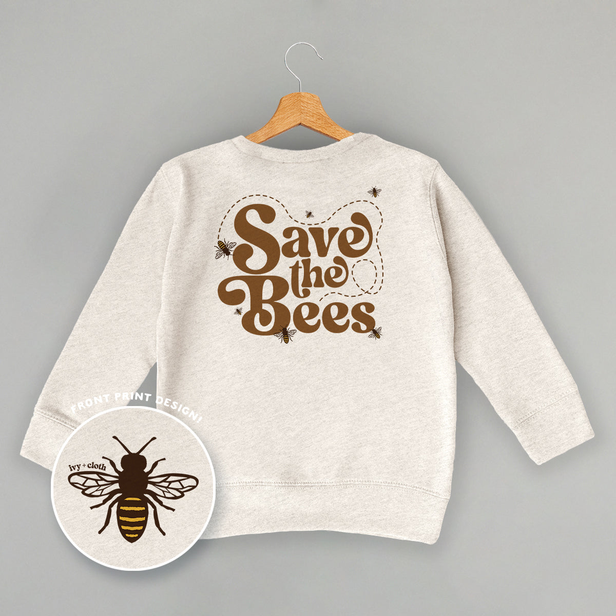Save The Bees (Kids Back Print) T-Shirts, Hoodie, Sweatshirt | CiraTrend.com (Image 1)