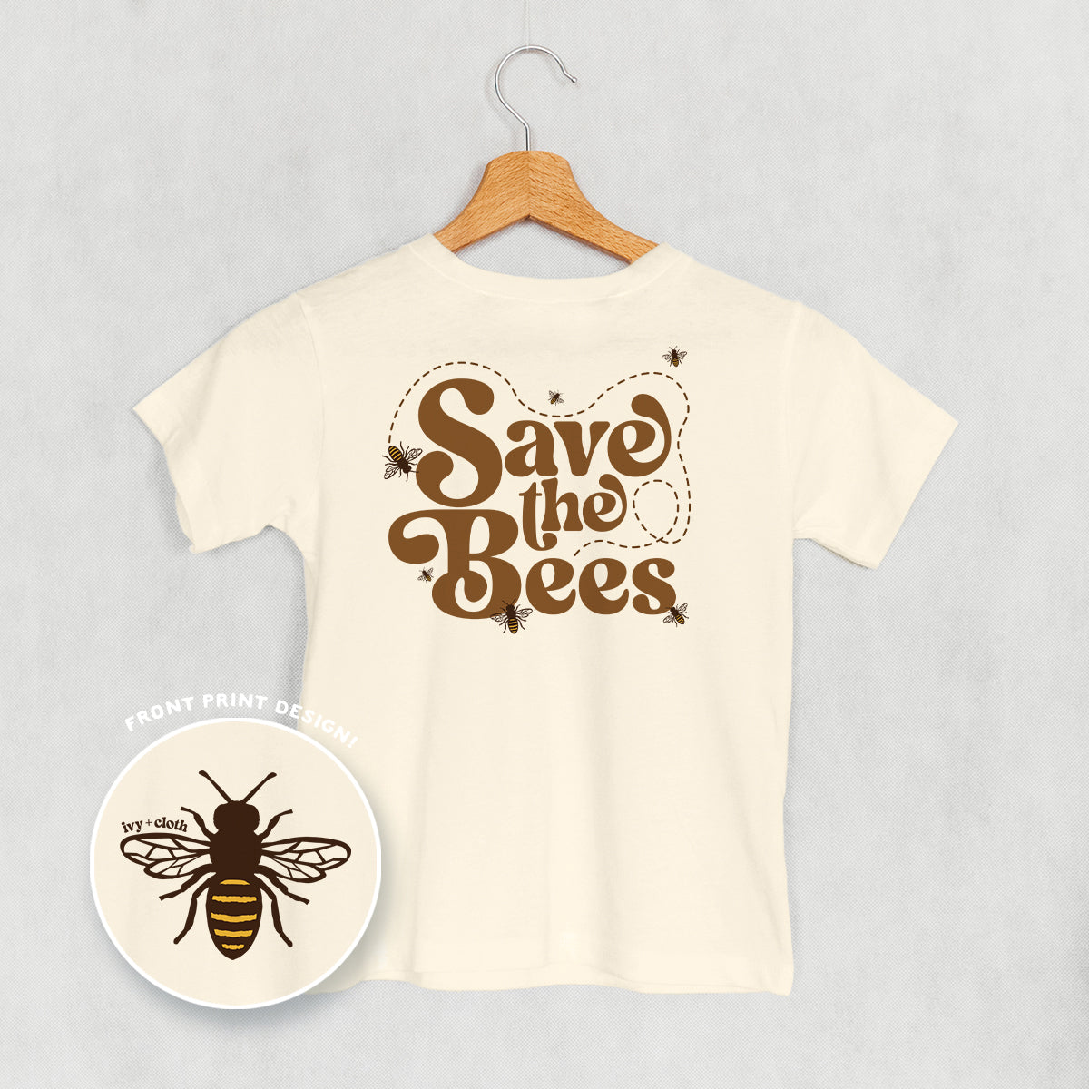 Save The Bees (Kids Back Print) T-Shirts, Hoodie, Sweatshirt | CiraTrend.com (Image 2)