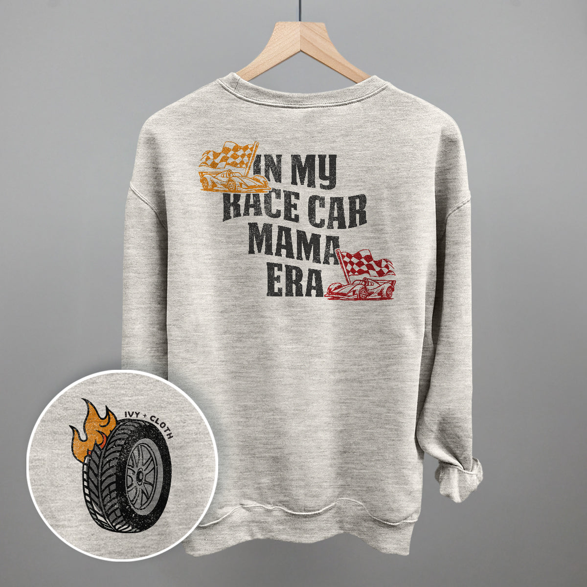 In My Race Car Mama Era (Back Print) T-Shirts, Hoodie, Sweatshirt | CiraTrend.com (Image 3)