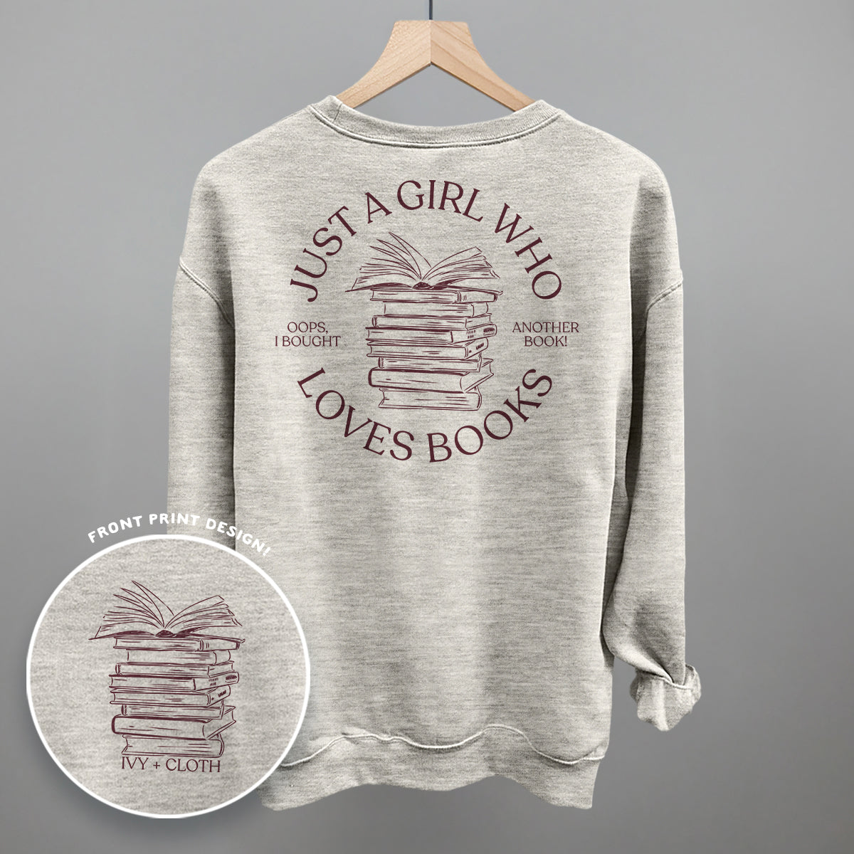 Just A Girl Who Loves Books (Back Print) T-Shirts, Hoodie, Sweatshirt | CiraTrend.com (Image 5)