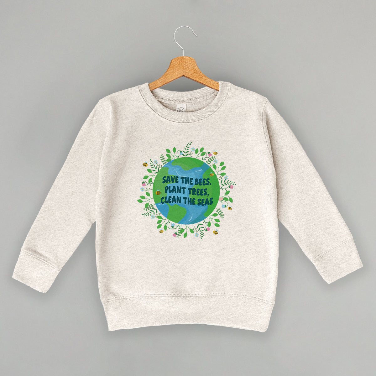 Save The Bees, Plant Trees Doodle (Kids) T-Shirts, Hoodie, Sweatshirt | CiraTrend.com (Image 4)