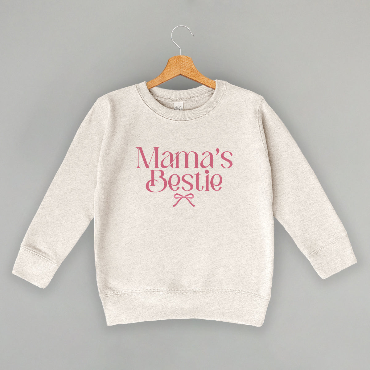 Mama's Bestie Pink Bow (Kids) T-Shirts, Hoodie, Sweatshirt | CiraTrend.com (Image 4)