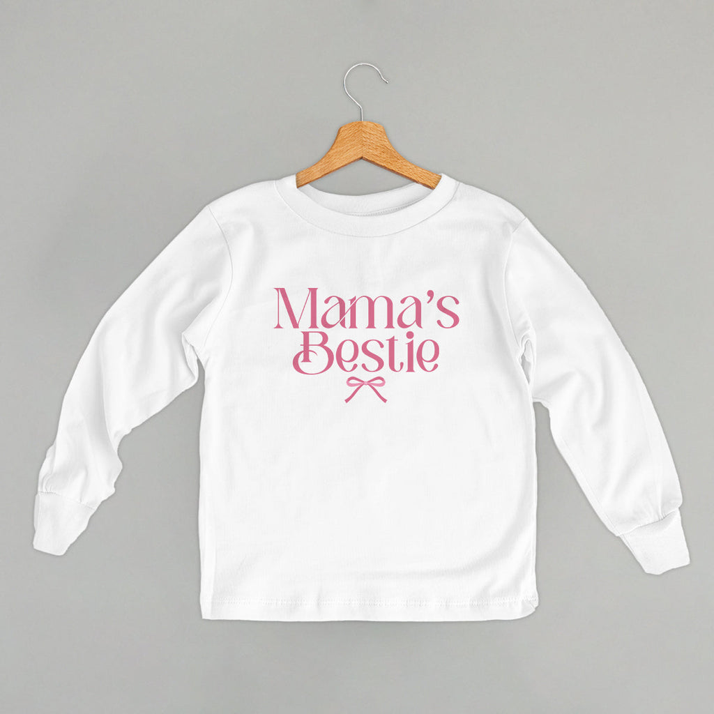 Mama's Bestie Pink Bow (Kids) T-Shirts, Hoodie, Sweatshirt | CiraTrend.com (Image 5)