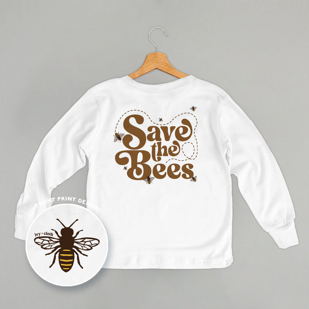 Save The Bees (Kids Back Print) T-Shirts, Hoodie, Sweatshirt | CiraTrend.com (Image 4)