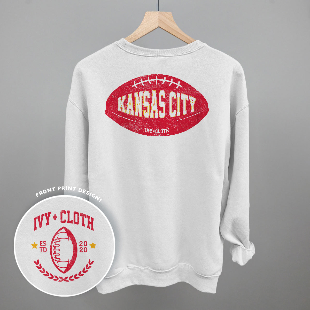 Kansas City Football (Back Print) T-Shirts, Hoodie, Sweatshirt | CiraTrend.com (Image 4)