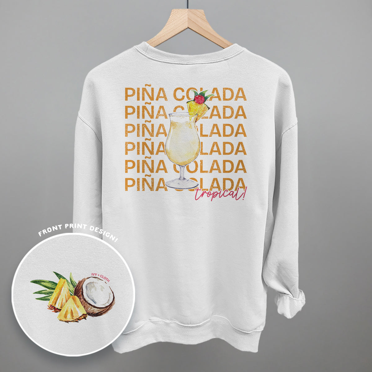 Piña Colada (Back Print) T-Shirts, Hoodie, Sweatshirt | CiraTrend.com (Image 3)