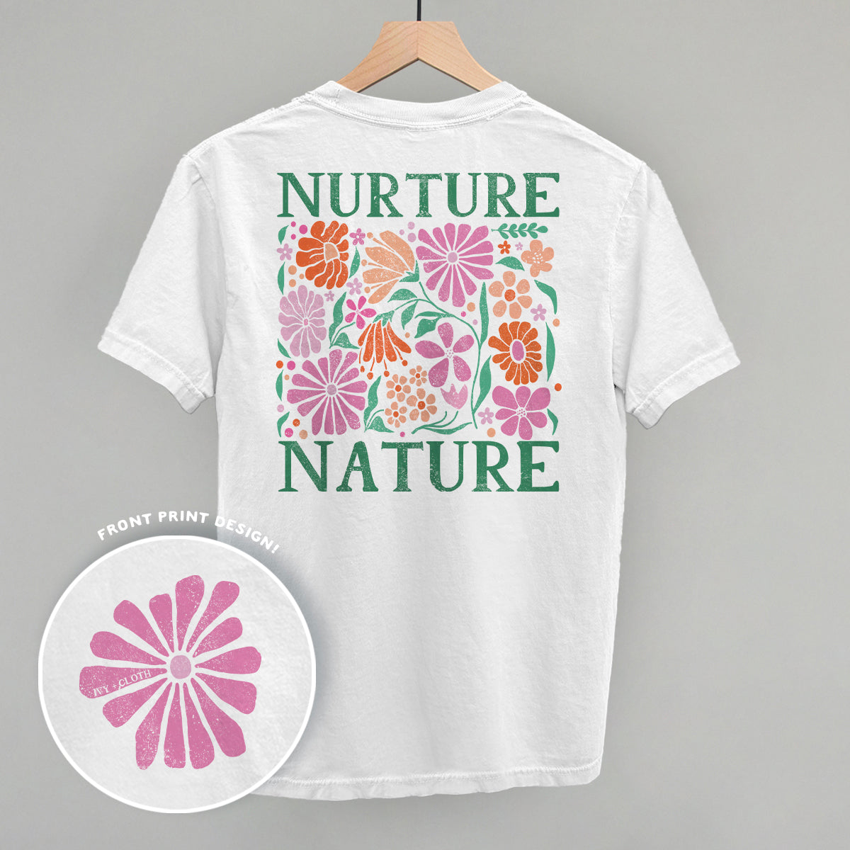 Nurture Nature Abstract (Back Print) T-Shirts, Hoodie, Sweatshirt | CiraTrend.com (Image 3)