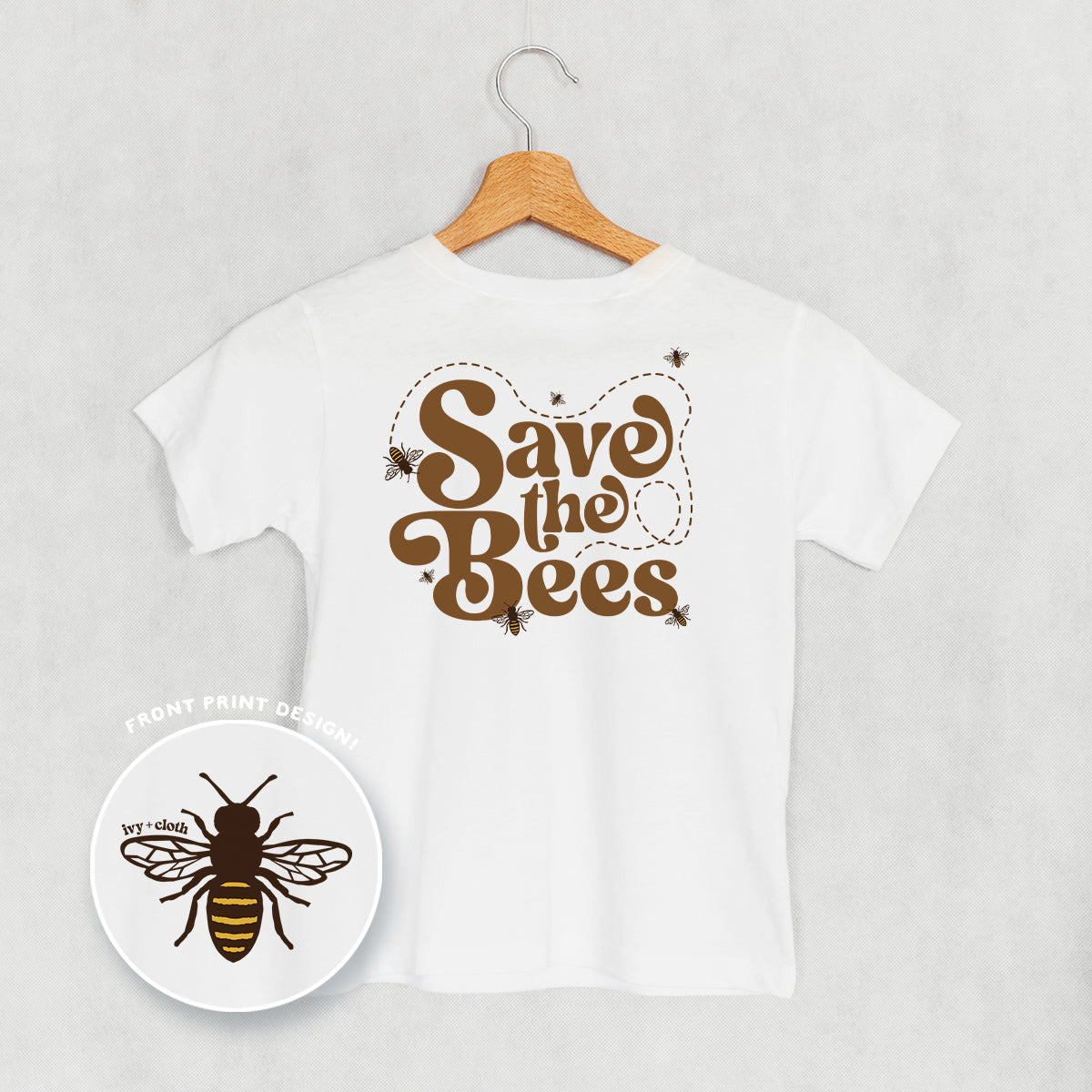 Save The Bees (Kids Back Print) T-Shirts, Hoodie, Sweatshirt | CiraTrend.com (Image 5)