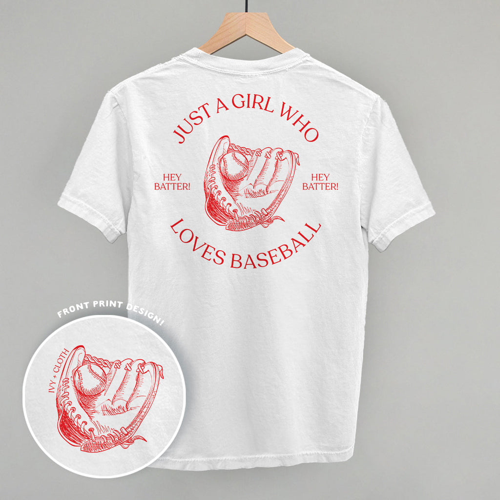 Just A Girl Who Loves Baseball (Back Print) T-Shirts, Hoodie, Sweatshirt | CiraTrend.com (Image 3)