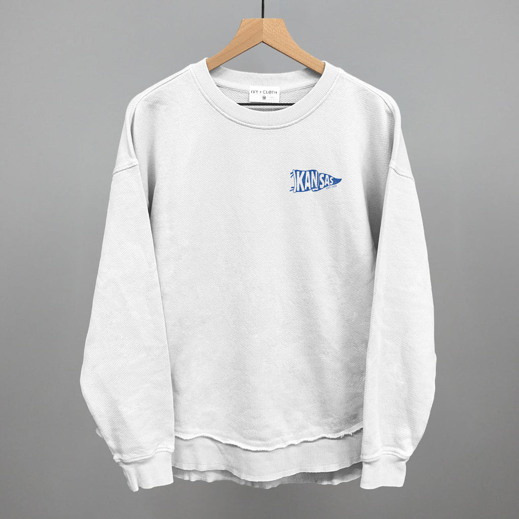 Kansas Pennant Flag (Left Chest) T-Shirts, Hoodie, Sweatshirt | CiraTrend.com (Image 5)
