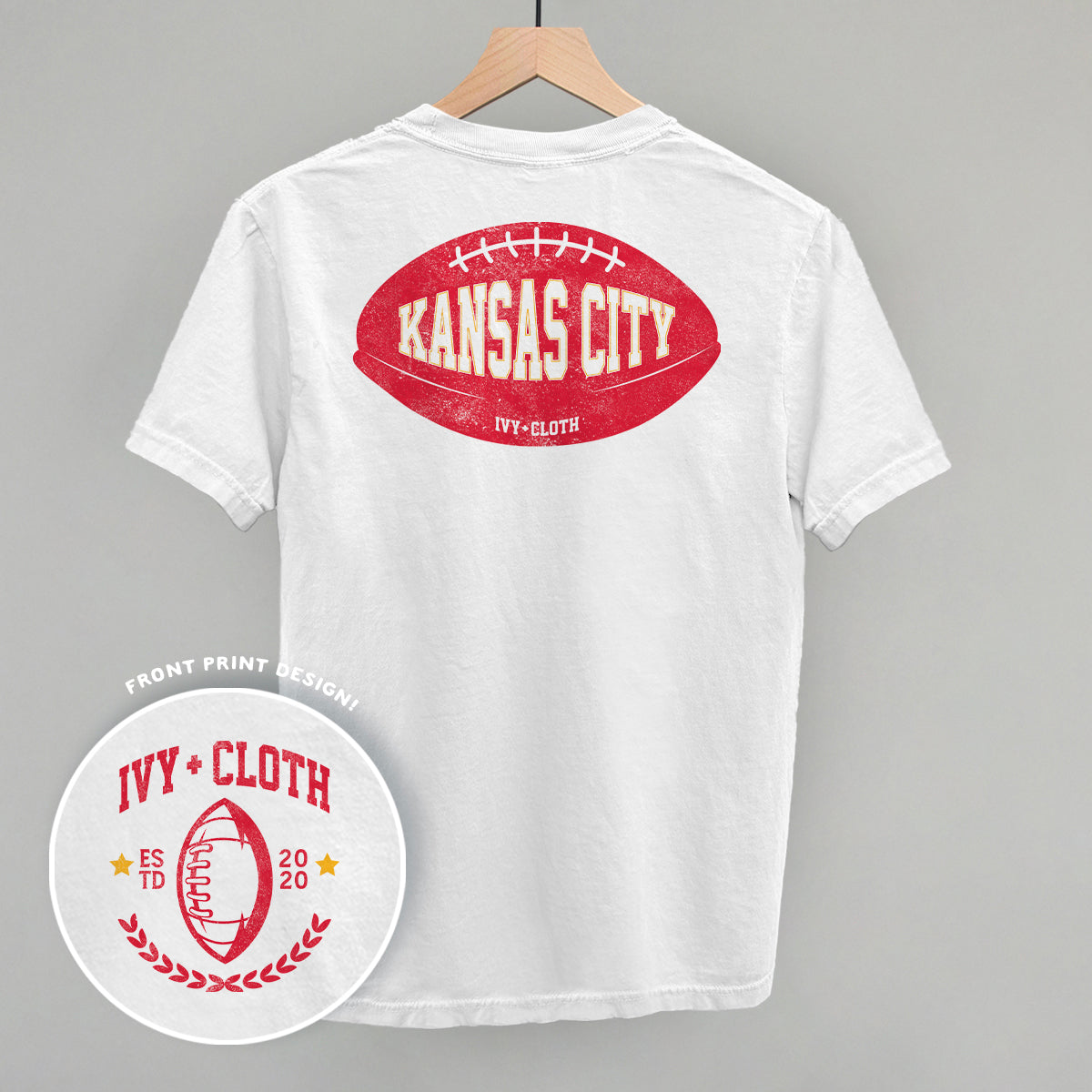 Kansas City Football (Back Print) T-Shirts, Hoodie, Sweatshirt | CiraTrend.com (Image 2)