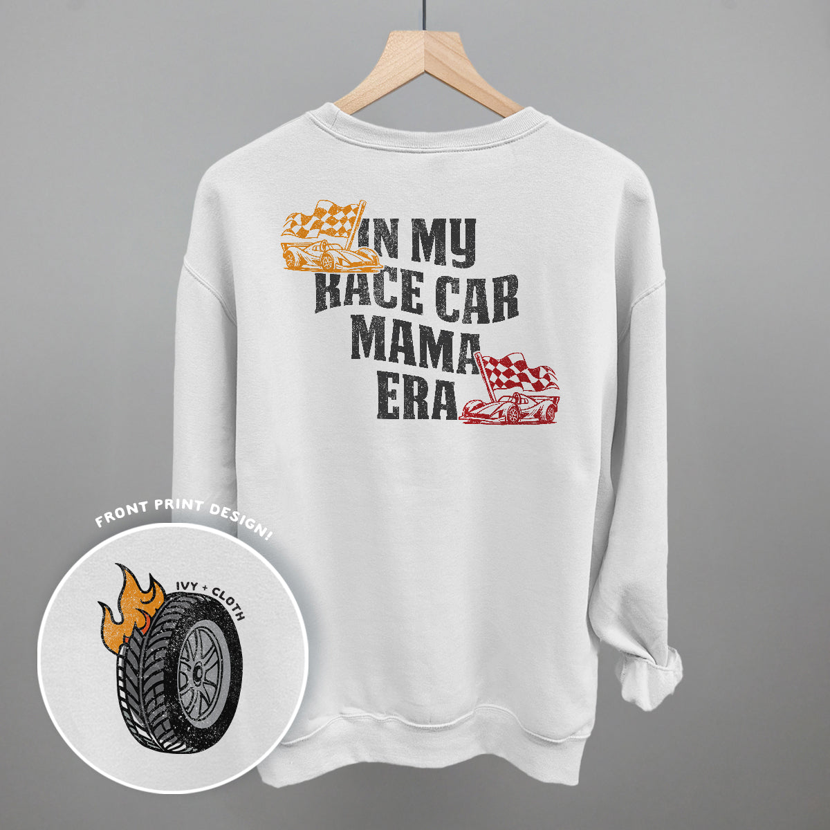 In My Race Car Mama Era (Back Print) T-Shirts, Hoodie, Sweatshirt | CiraTrend.com (Image 4)