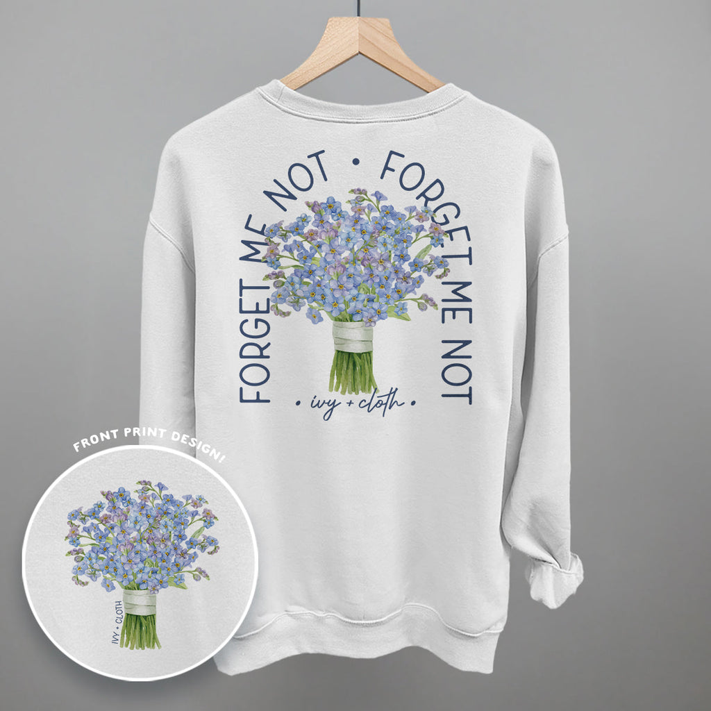 Forget Me Not Bouquet (Back Print) T-Shirts, Hoodie, Sweatshirt | CiraTrend.com (Image 4)