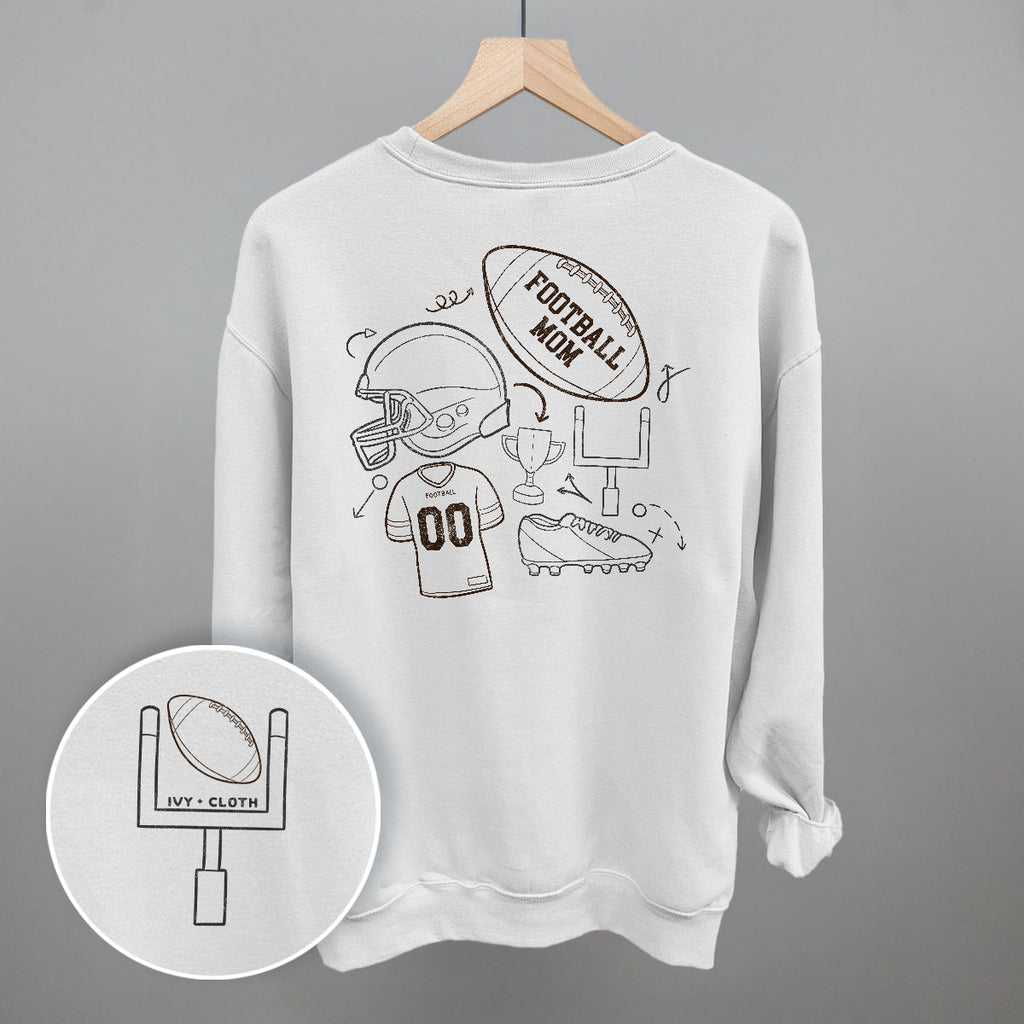 Football Mom Doodle (Back Print) T-Shirts, Hoodie, Sweatshirt | CiraTrend.com (Image 5)