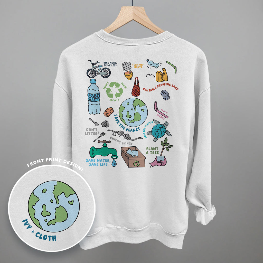 Save The Planet Doodles (Back Print) T-Shirts, Hoodie, Sweatshirt | CiraTrend.com (Image 5)