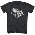 Billy Idol Mens S/S T-Shirt - Cross It Out - Heather Black Heather Hoodie, Sweatshirt | CiraTrend.com