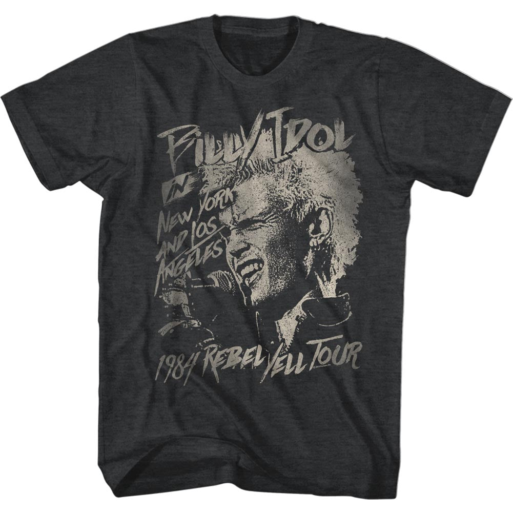 Billy Idol Mens S/S T-Shirt - Blondie Boy - Heather Black Heather Hoodie, Sweatshirt | CiraTrend.com