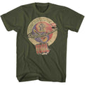 Billy Idol Mens S/S T-Shirt - Whiplash Smile - Solid Military Green Hoodie, Sweatshirt | CiraTrend.com