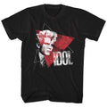 Billy Idol Mens S/S T-Shirt - Triangle - Solid Black Hoodie, Sweatshirt | CiraTrend.com