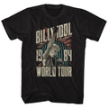 Billy Idol Mens S/S T-Shirt - World Tour - Solid Black Hoodie, Sweatshirt | CiraTrend.com