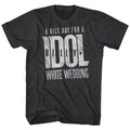 Billy Idol Mens S/S T-Shirt - White Wedding - Heather Black Heather Hoodie, Sweatshirt | CiraTrend.com
