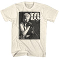 Billy Idol Mens S/S T-Shirt - One Color Idol - Solid Natural Hoodie, Sweatshirt | CiraTrend.com