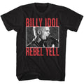 Billy Idol Mens S/S T-Shirt - Rebelyell - Solid Black Hoodie, Sweatshirt | CiraTrend.com