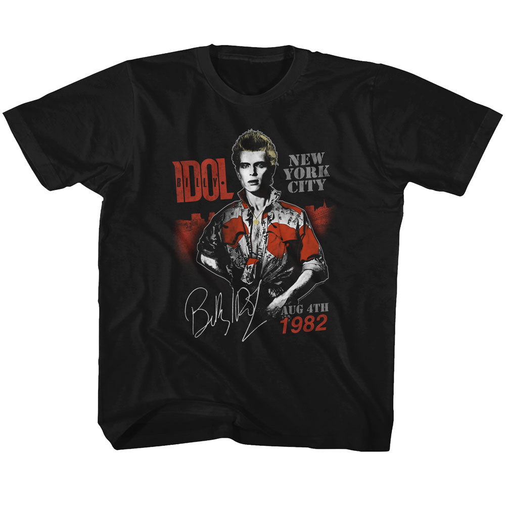 Billy Idol Toddler S/S T-Shirt - Aug '82 - Solid Black Hoodie, Sweatshirt | CiraTrend.com
