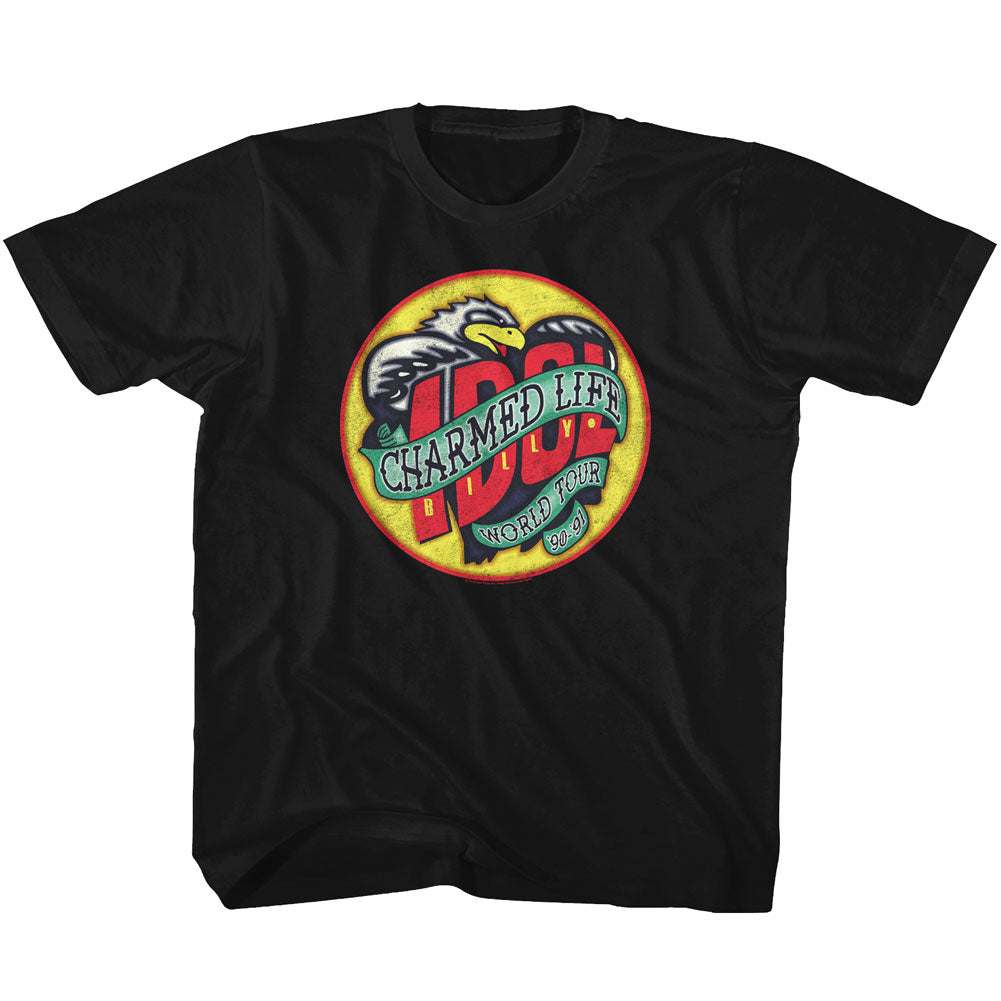Billy Idol Youth S/S T-Shirt - Charmed Life - Solid Black Hoodie, Sweatshirt | CiraTrend.com