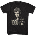 Billy Idol Mens S/S T-Shirt - 2 Tone Billy - Solid Black Hoodie, Sweatshirt | CiraTrend.com