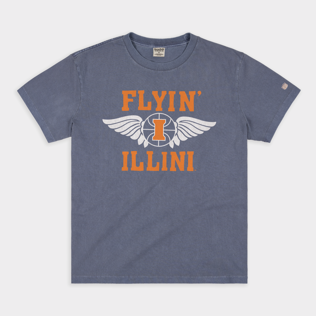 1989 Flyin' Illini Illinois Vintage Heavyweight Tee Style001