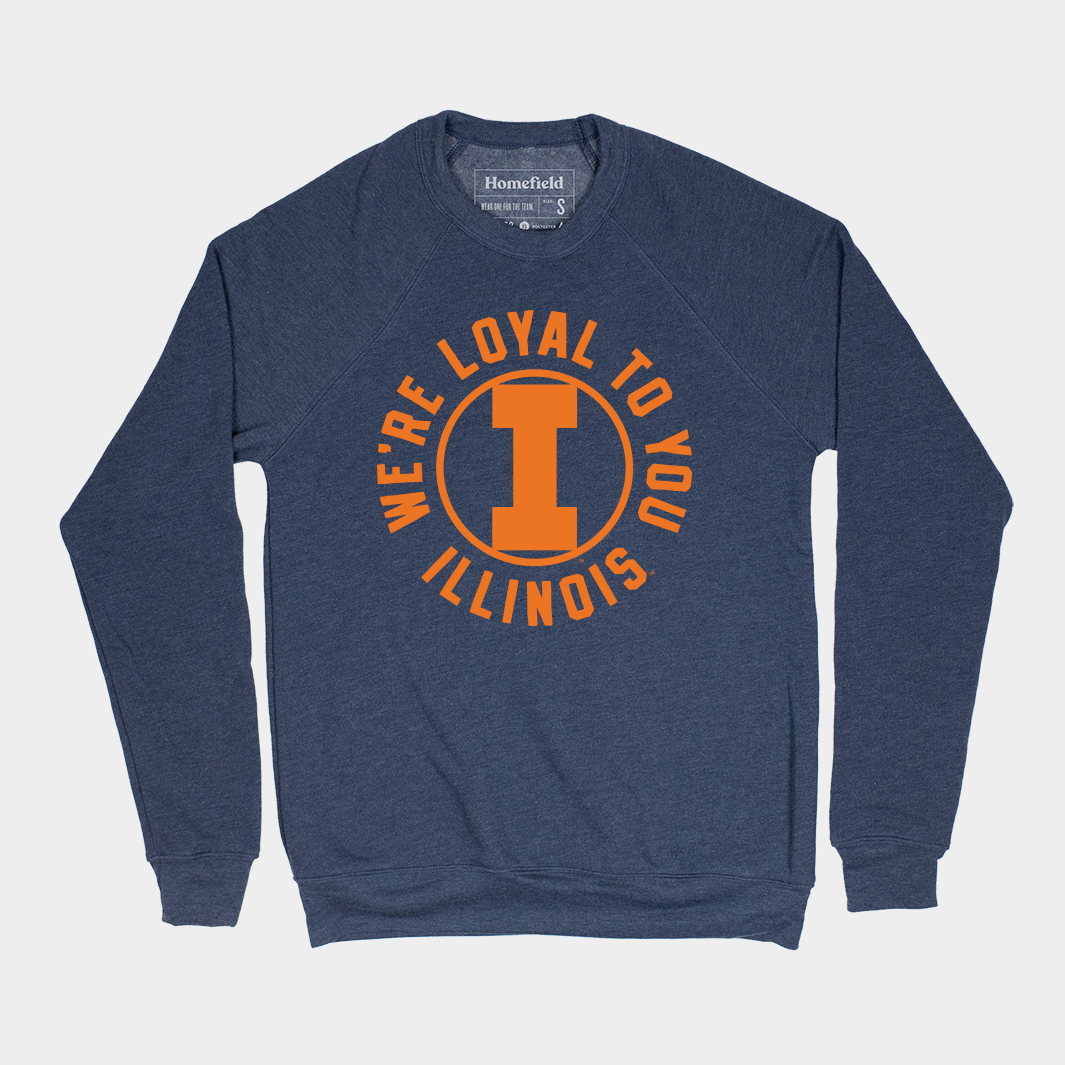 Illinois Loyalty Vintage Crewneck Sweatshirt Style001