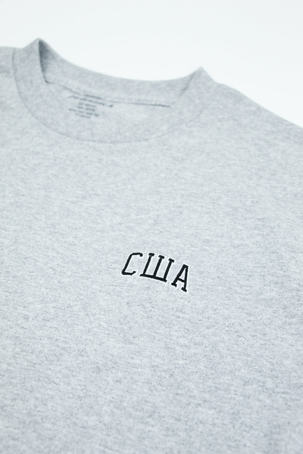 USA EMBROIDERED HEATHER GRAY T-Shirts, Hoodie, Sweatshirt
