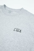 USA EMBROIDERED HEATHER GRAY T-Shirts, Hoodie, Sweatshirt
