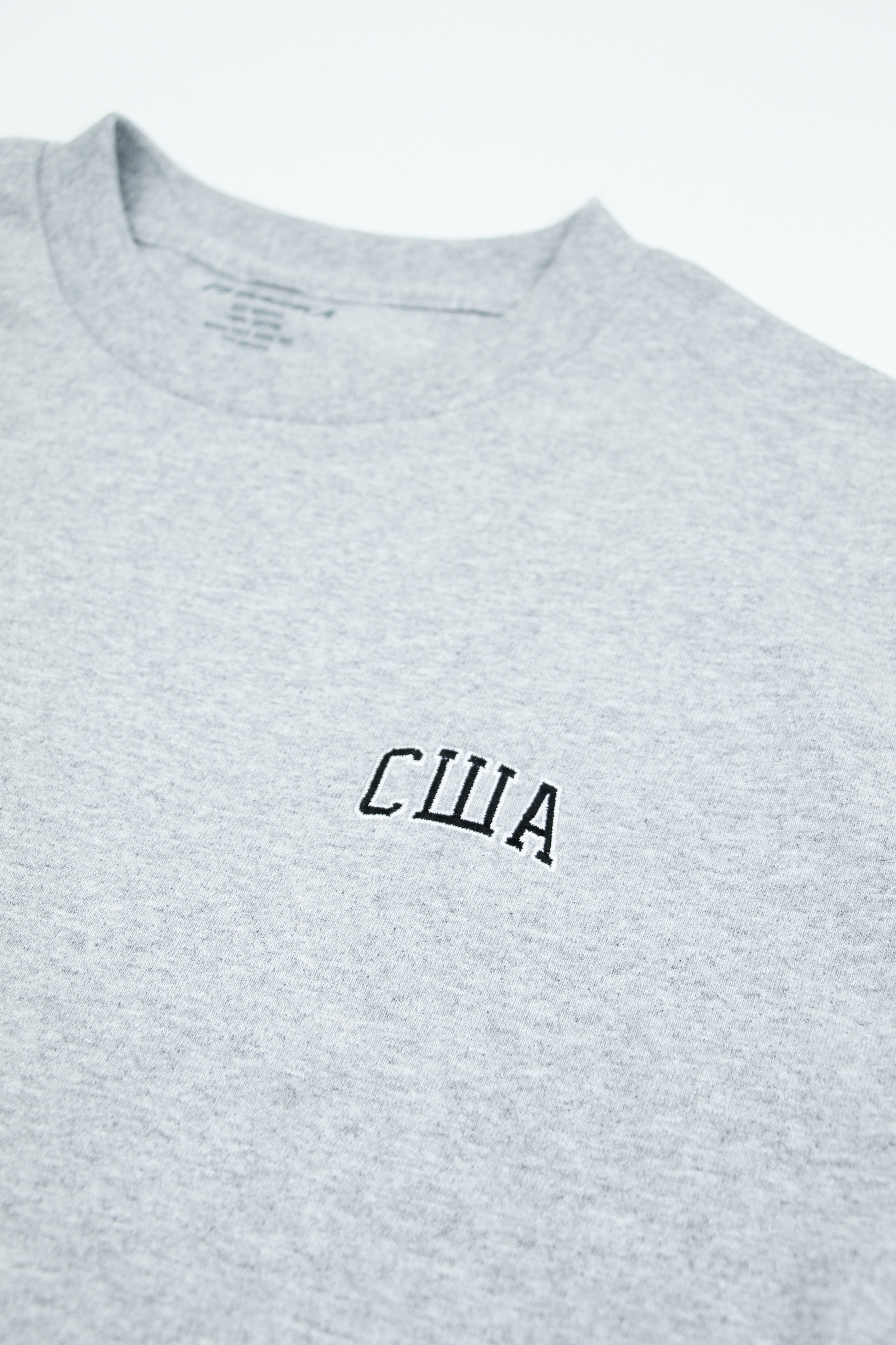 USA EMBROIDERED HEATHER GRAY T-Shirts, Hoodie, Sweatshirt