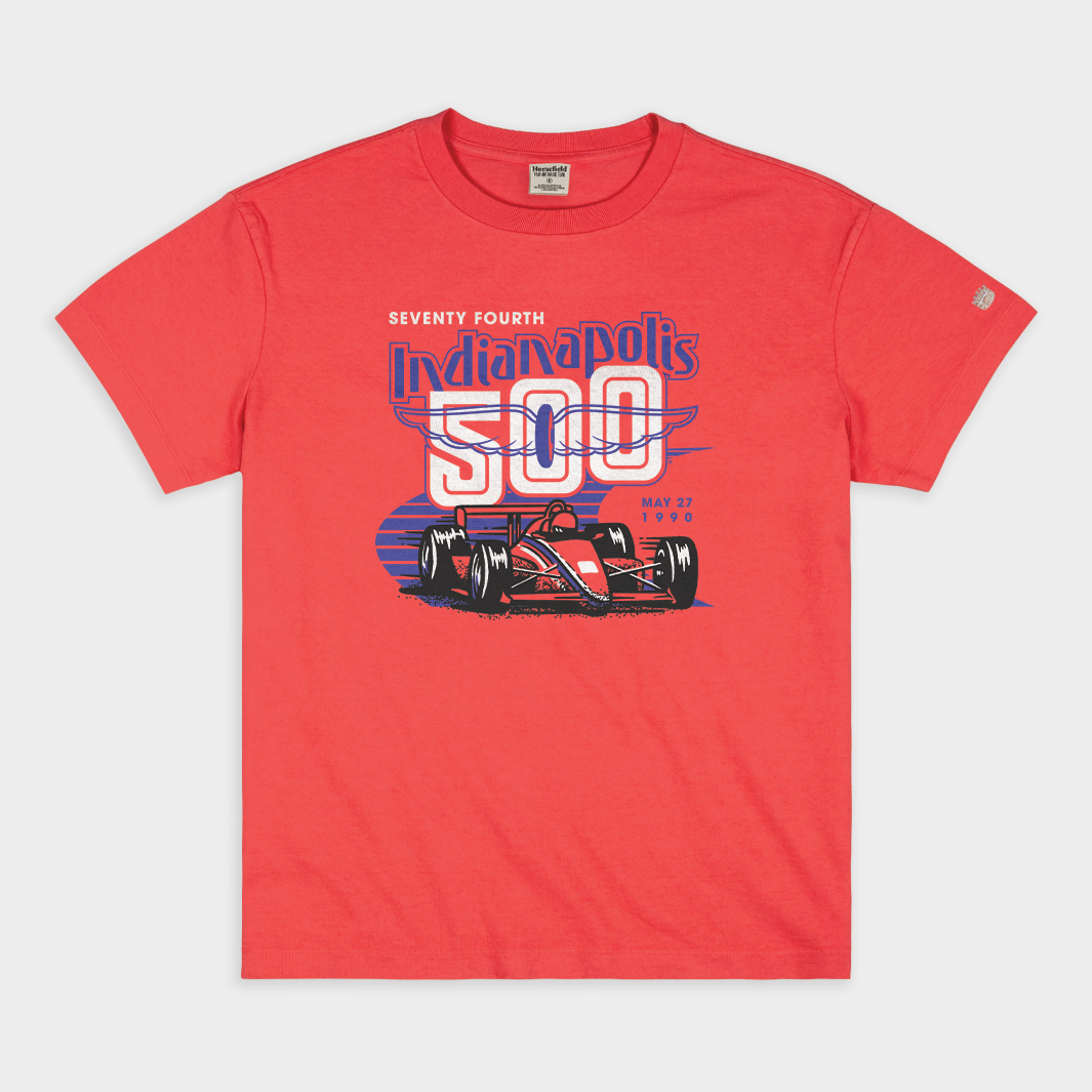 74th Indianapolis 500 1990 Vintage Heavyweight Tee Style001