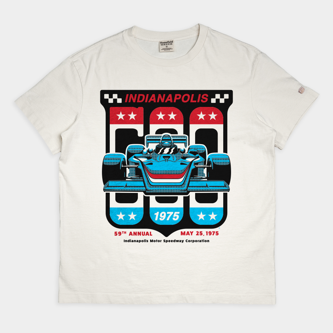 59th Indianapolis 500 1975 Heavyweight Tee Style001
