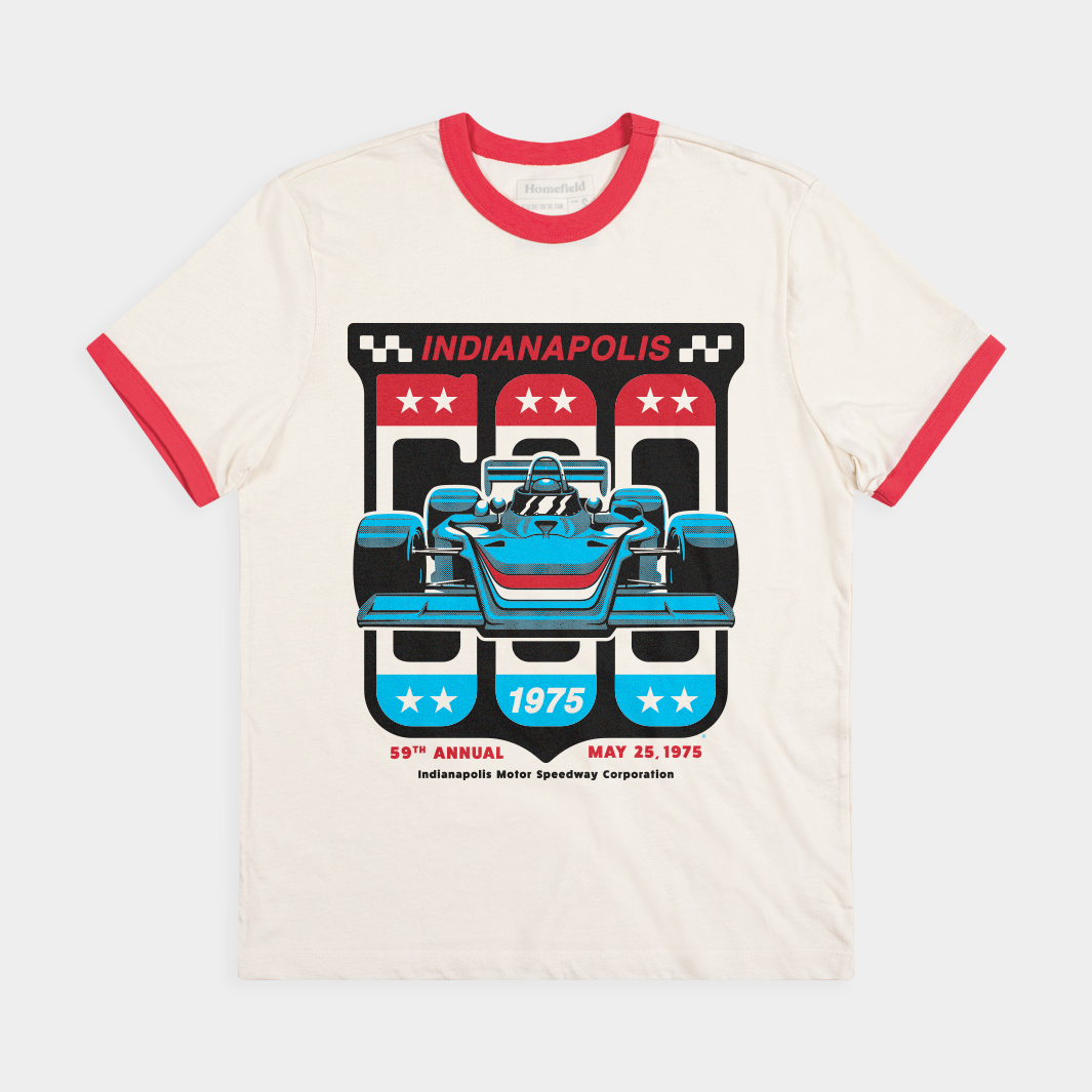 59th Indianapolis 500 1975 Ringer Tee