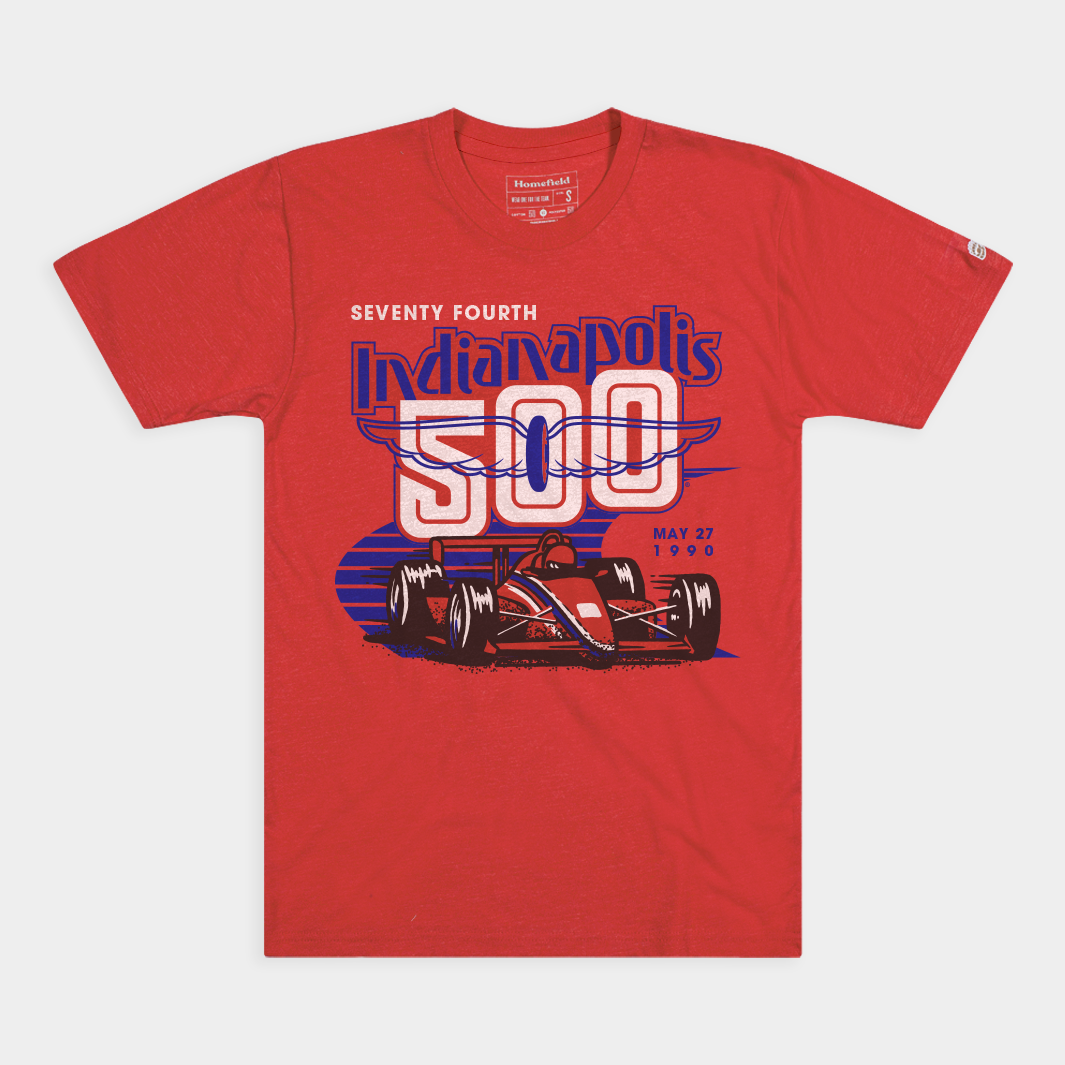 74th Indianapolis 500 1990 Commemorative Tee Style001