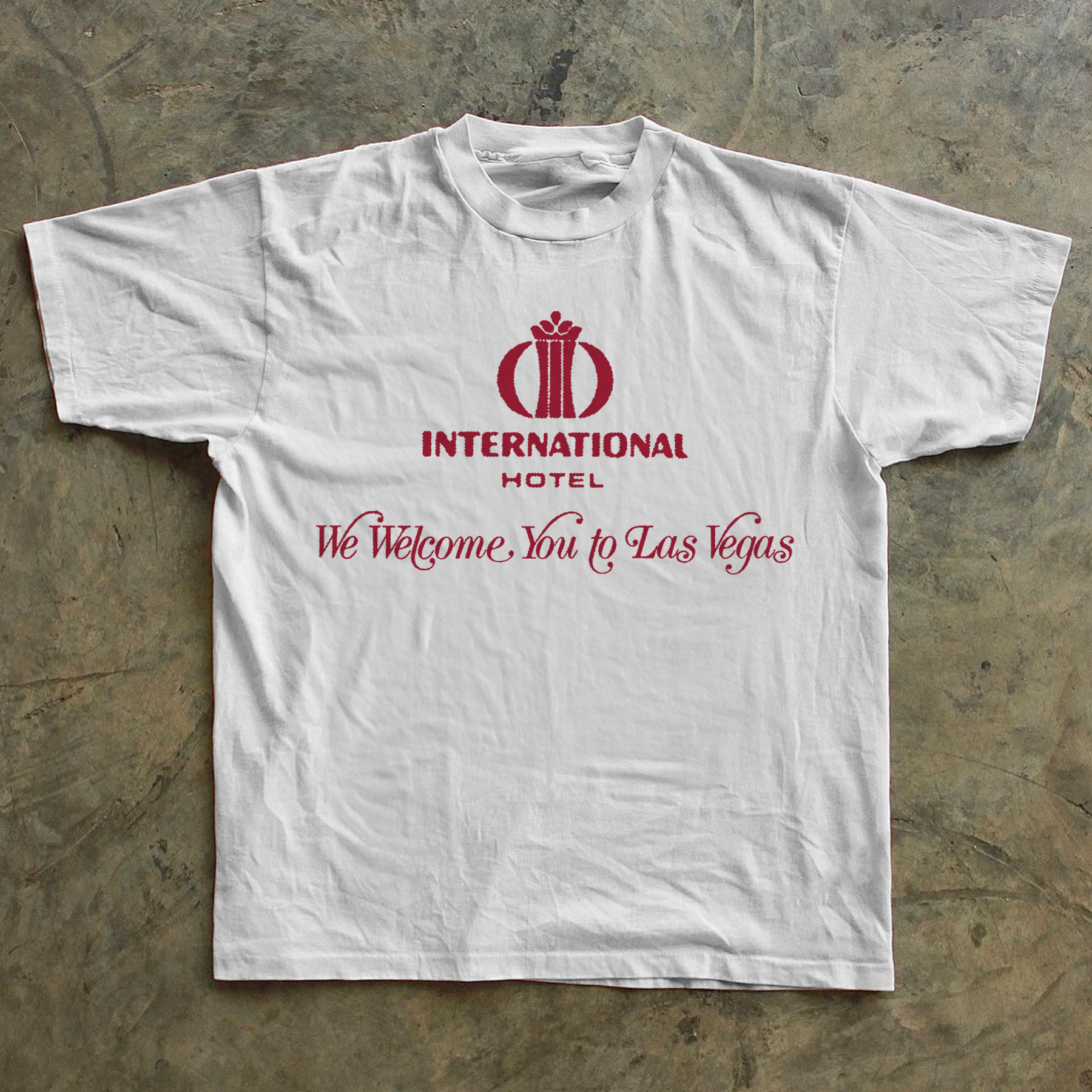70s 'INTERNATIONAL HOTEL' LAS VEGAS WHITE T-SHIRT Hoodie, Sweatshirt | CiraTrend.com (Image 1)