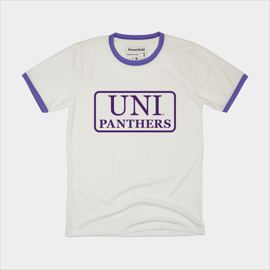 Northern Iowa Panthers 1980's Ringer Tee Style001